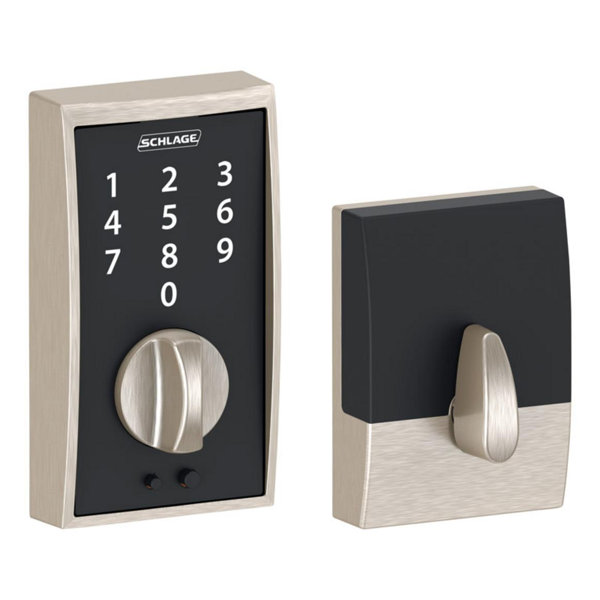 Schlage Satin Nickel Stainless Steel Touch Deadbolt Wayfair